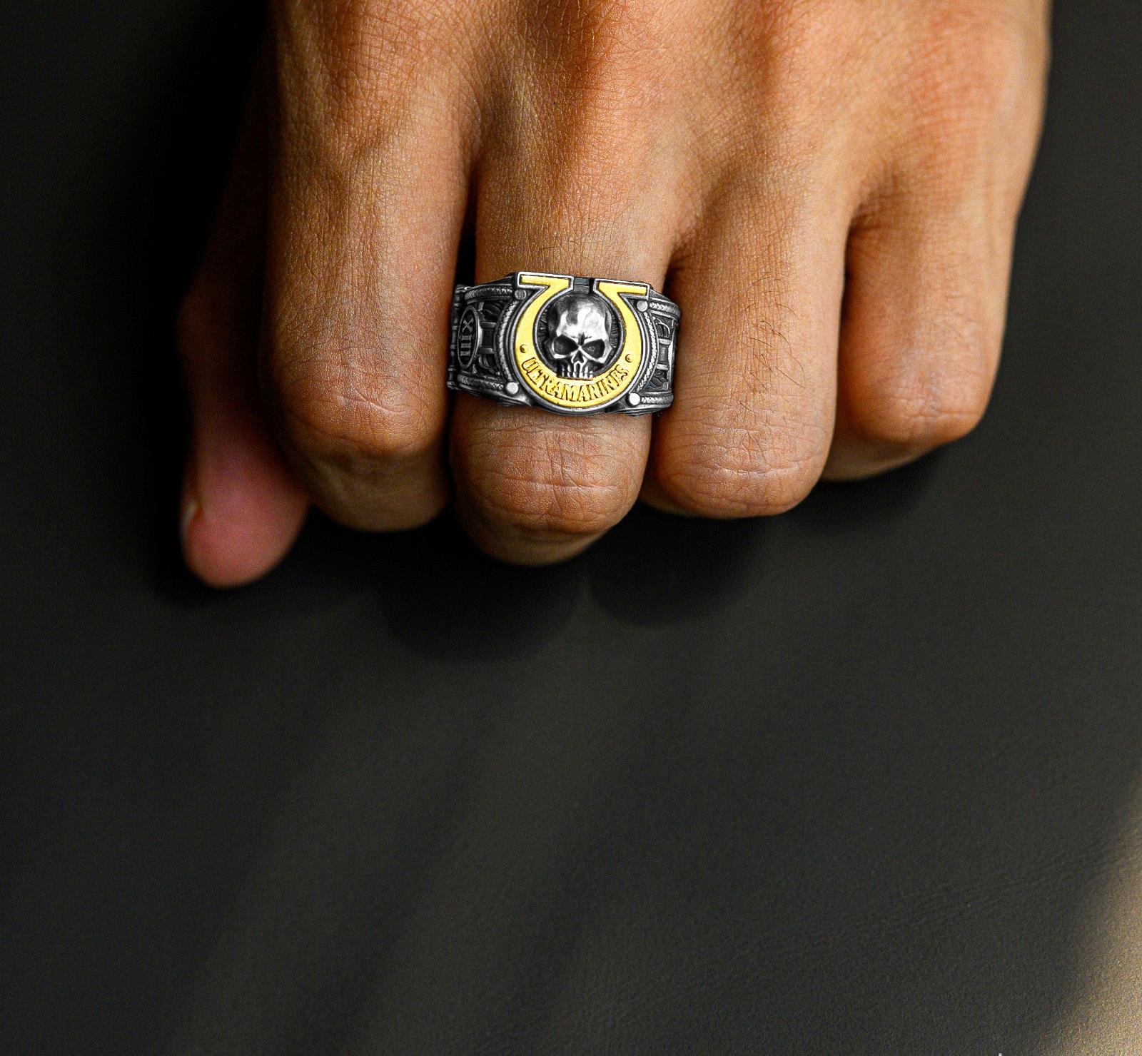 Ultramarines Ring - Warhammer 40K Inspired