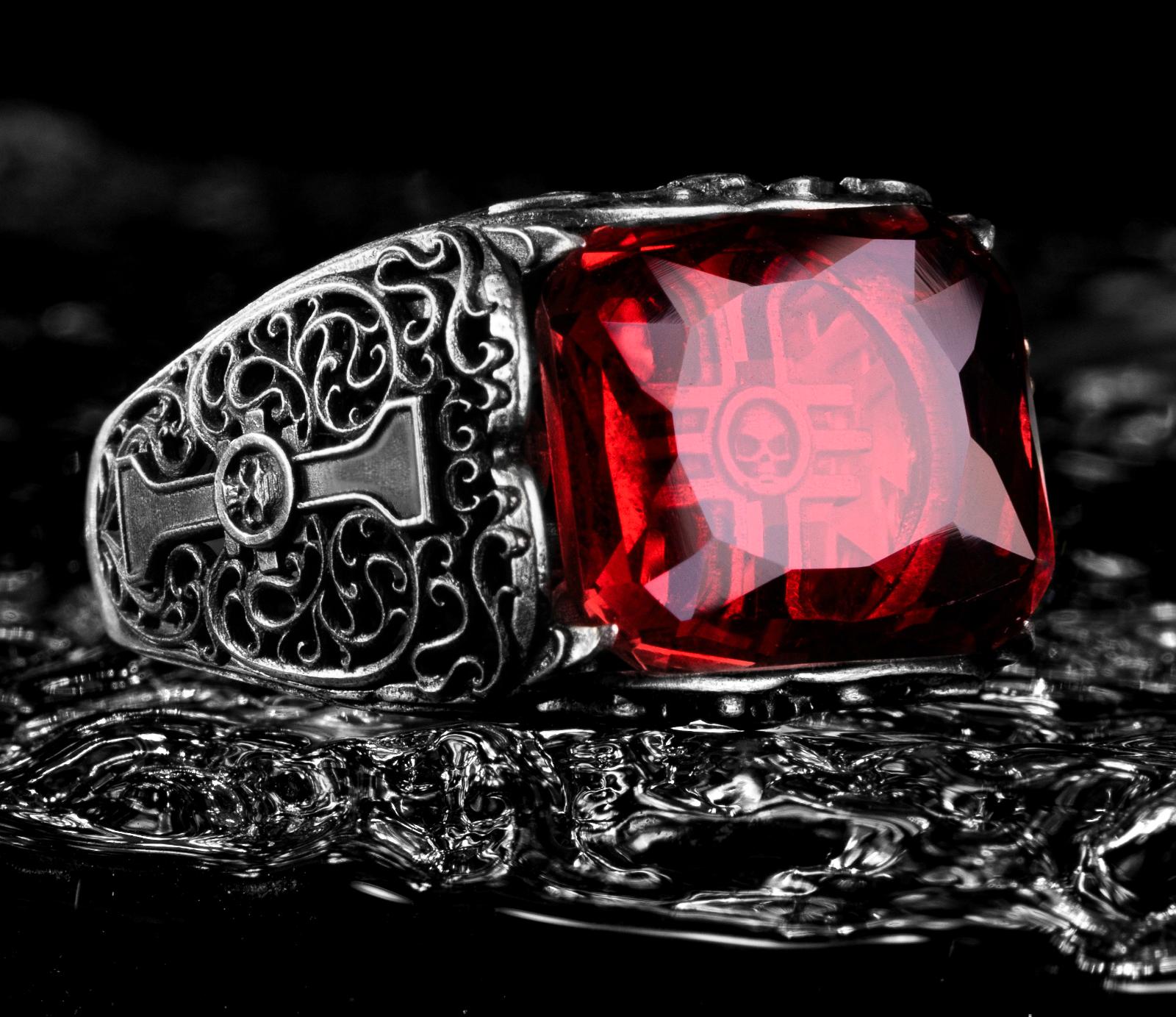 Inquisitorial Signet Ring – Warhammer-Inspired Judgment Ring of the Imperium