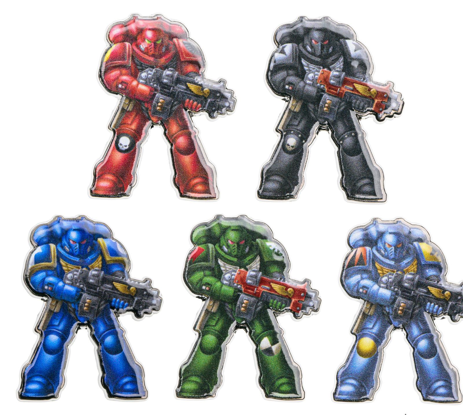 Warhammer 40K Primaris Space Marines PSM Chapter Pin Badge Refrigerator Magnet