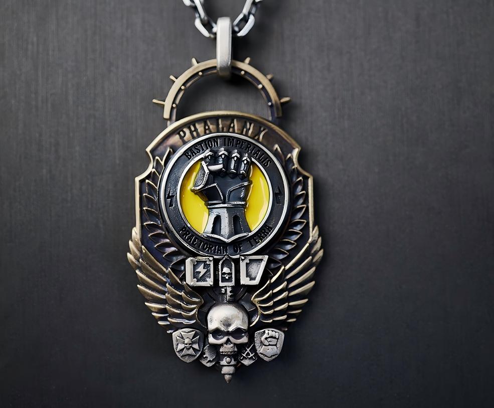 Warhammer Pendant – Hammer of Judgment, Icon of the Emperor