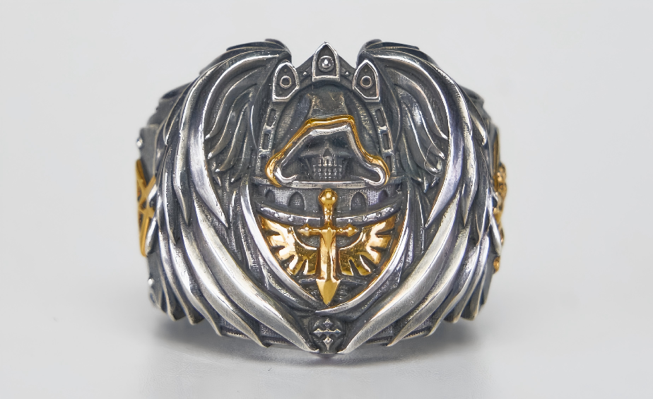 Dark Angels Ring - Warhammer 40K Inspired