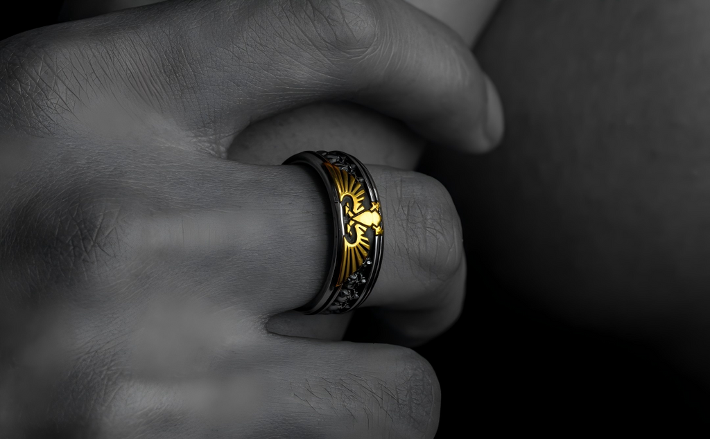 Imperial Aquila Ring - Warhammer 40K Inspired