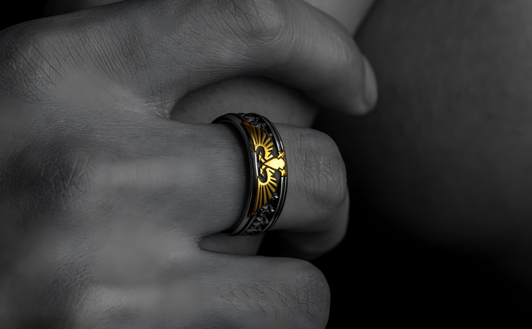 Imperial Aquila Ring - Warhammer 40K Inspired