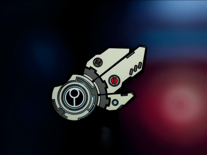 Power Shield Brooch – Warhammer 40K Inspired