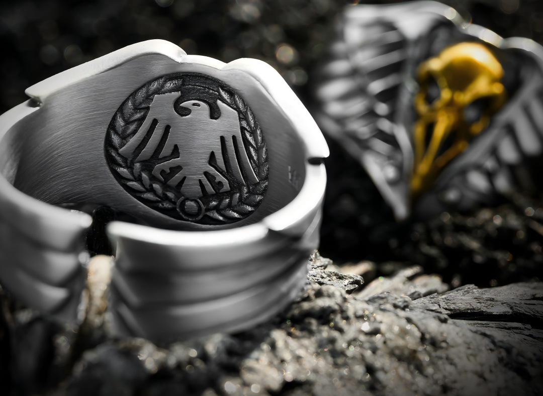 Raven Guard Ring - Warhammer 40K Inspired
