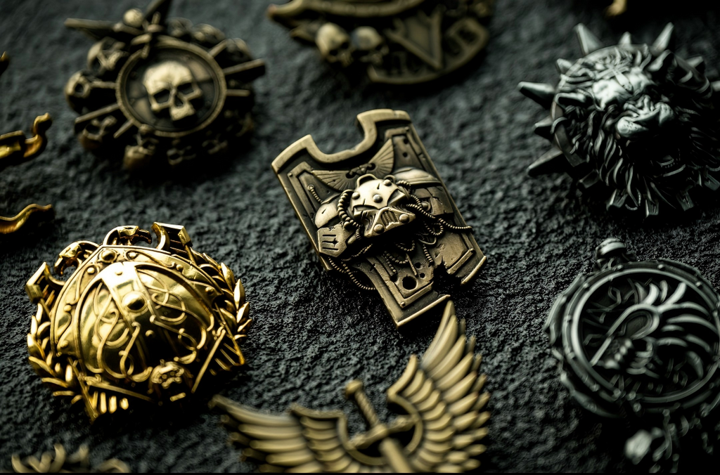 Honor Company Battle Badge – Warhammer-Inspired Service Medallion Pin