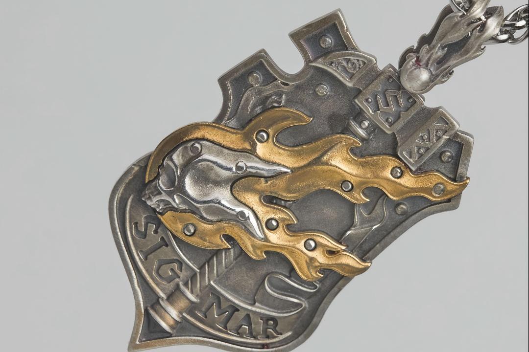 Sigmar’s Sacred Seal Pendant – Emblem of Thunder & Judgment