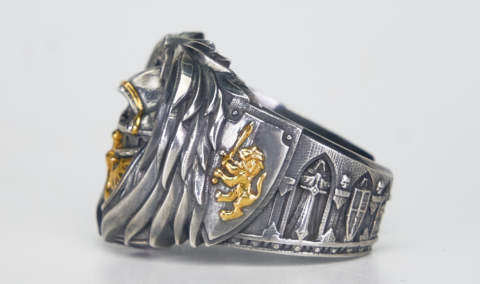 Dark Angels Ring - Warhammer 40K Inspired