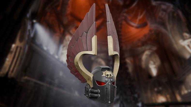 Warhammer-Inspired Angelic Winged Helm – Gothic Collectible Helmet Replica
