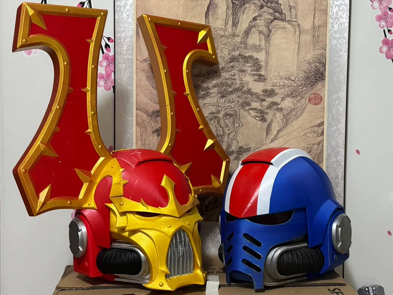 Helmet of the Blood Reaver – Chaos Warlord Cosplay Armor Prop