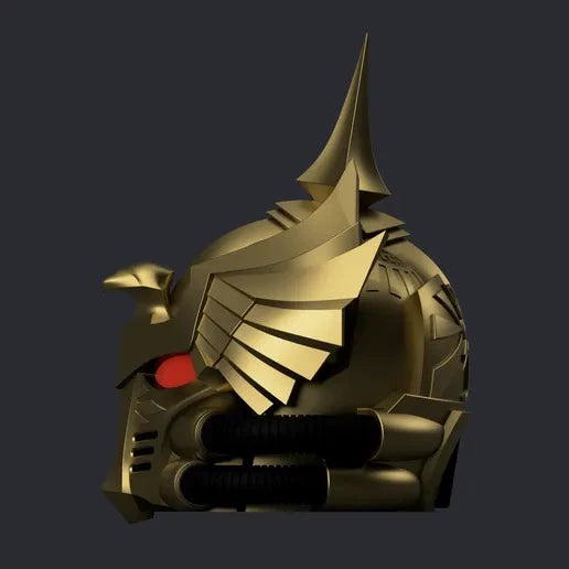 Golden Custodian Helm – Warhammer-Inspired Imperial Elite Helmet