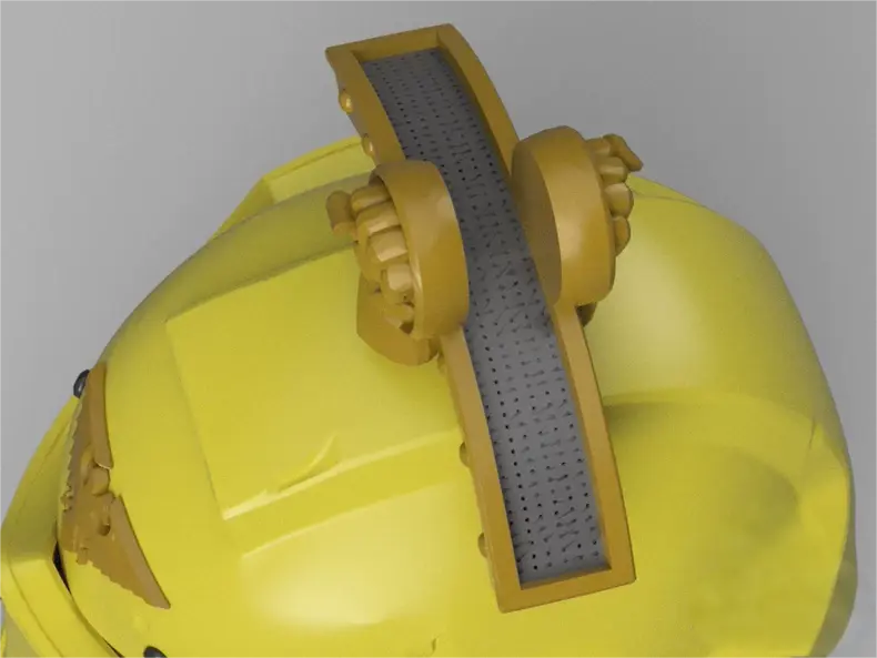 Warhammer 40K Inspired Imperial Fists Helmet – Siege Defender Yellow Armor Cosplay Prop