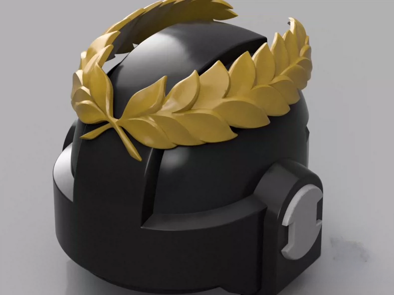 Laurel Crusader Helmet – Gothic Paladin Black Armor Collectible