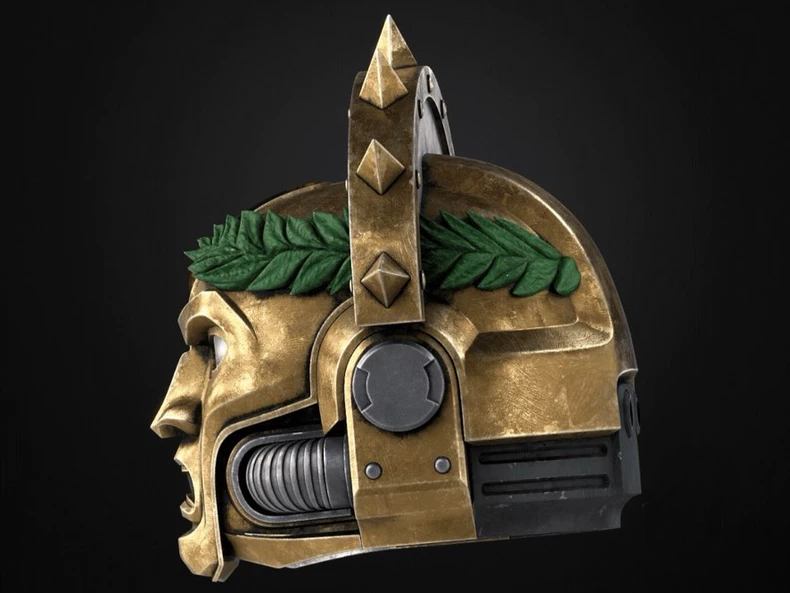 Imperial Glory Helm – Golden Laurel Crown Helmet Inspired by Warhammer 40K