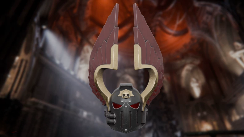 Warhammer-Inspired Angelic Winged Helm – Gothic Collectible Helmet Replica