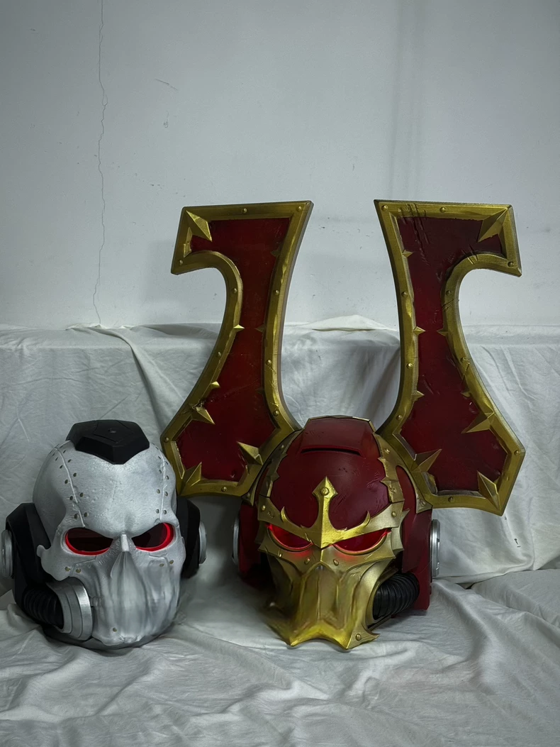 Helmet of the Blood Reaver – Chaos Warlord Cosplay Armor Prop