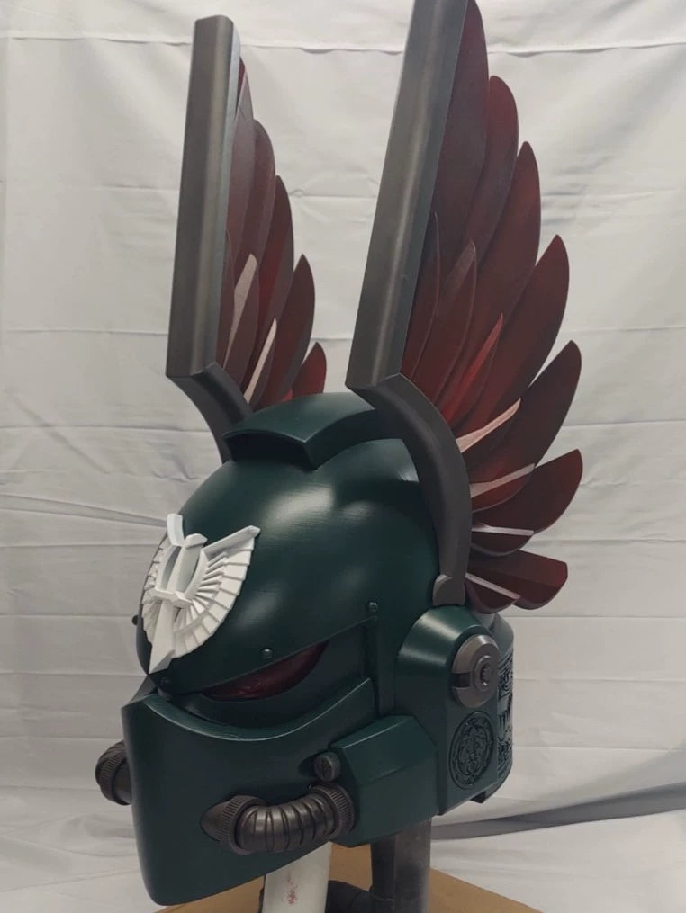 Fallen Angel’s Helm – Dark Angels Warhammer 40K Inspired Helmet Prop