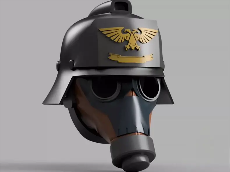 Green Crusader Helmet – Horus Heresy Inspired Design