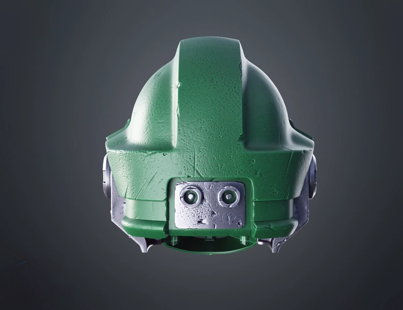 Green Flame Helm – Salamander-Inspired Space Warrior Helmet (Warhammer 40K Style)