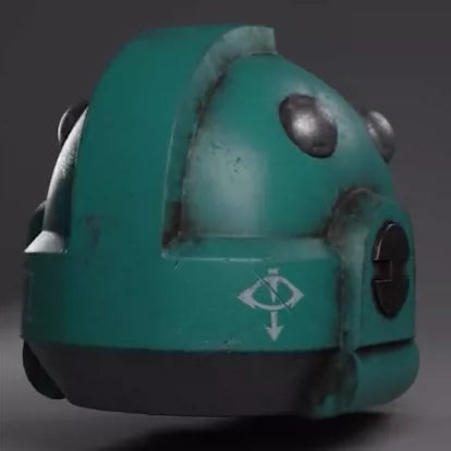 Warhammer 40K-Inspired Iron-Tech Helmet – Chaos Siege Veteran Style Cosplay Prop