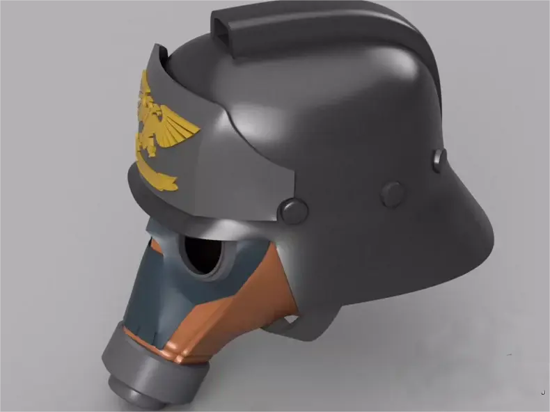 Green Crusader Helmet – Horus Heresy Inspired Design