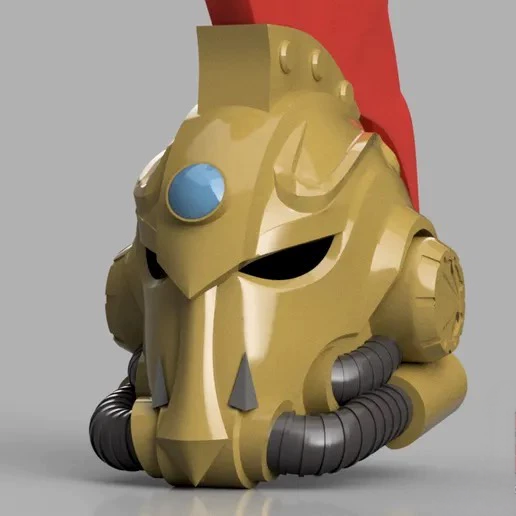 Celestial Sentinal Helm – Warhammer-Inspired Eldritch Warrior Mask