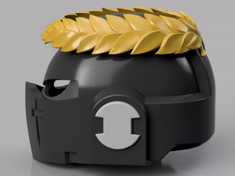 Laurel Crusader Helmet – Gothic Paladin Black Armor Collectible