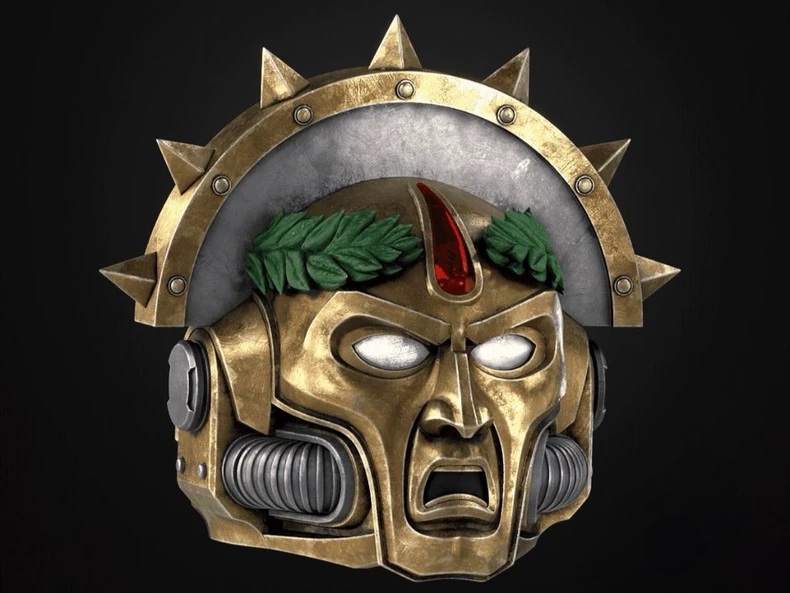 Imperial Glory Helm – Golden Laurel Crown Helmet Inspired by Warhammer 40K
