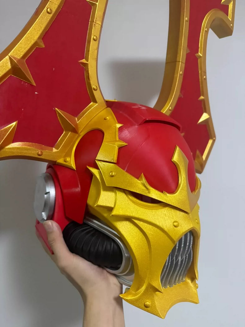 Helmet of the Blood Reaver – Chaos Warlord Cosplay Armor Prop