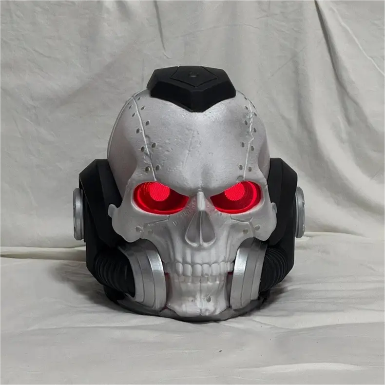 Warhammer 40K Skull Tech Helmet – Adeptus Mechanicus Inspired Deathmask Cosplay Prop
