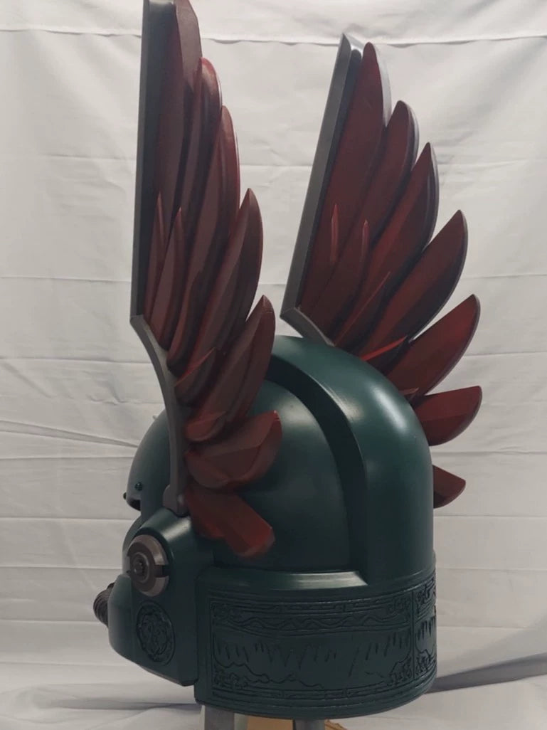 Fallen Angel’s Helm – Dark Angels Warhammer 40K Inspired Helmet Prop