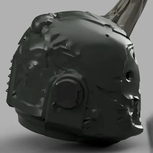 Corrupted Plague Helm – Decay Touched Warrior Helmet Display Prop