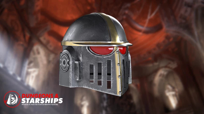 Iron Castellan Helm – Warhammer 40K Inspired Gothic Knight Helmet