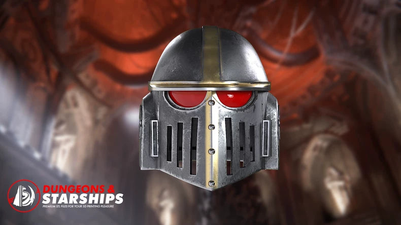 Iron Castellan Helm – Warhammer 40K Inspired Gothic Knight Helmet