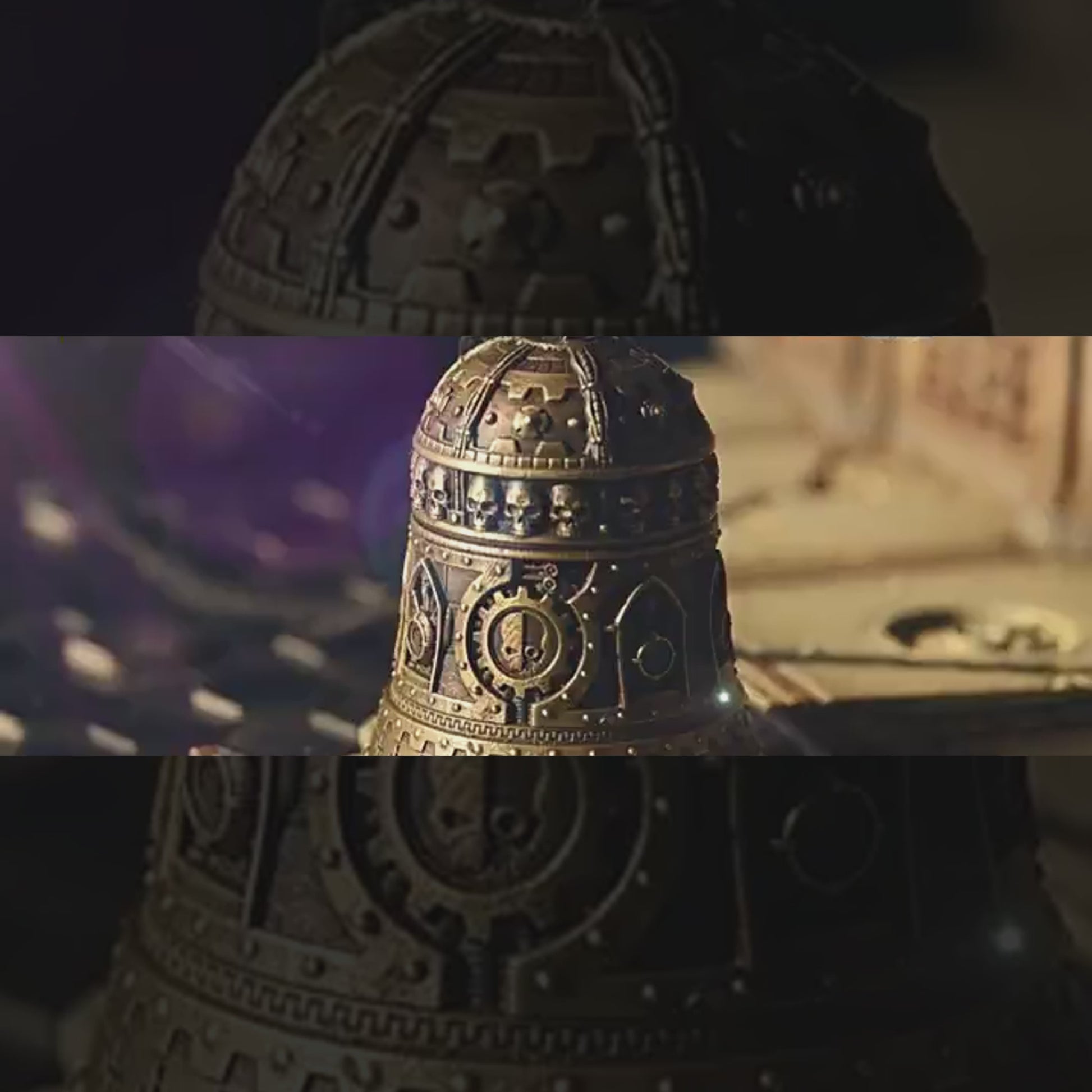 Warhammer 40K Domination Bell of Ominissah Adeptus Mechanicus Copper Pendant