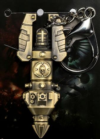 Thunderfall Drop Beacon – Warhammer 40K Inspired Prop / Keychain