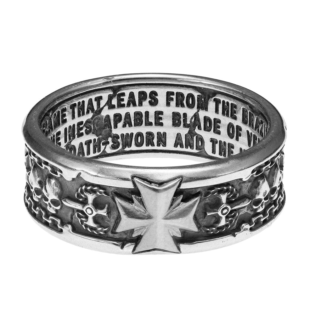 Black Templars Crusade Ring - Warhammer 40K Inspired
