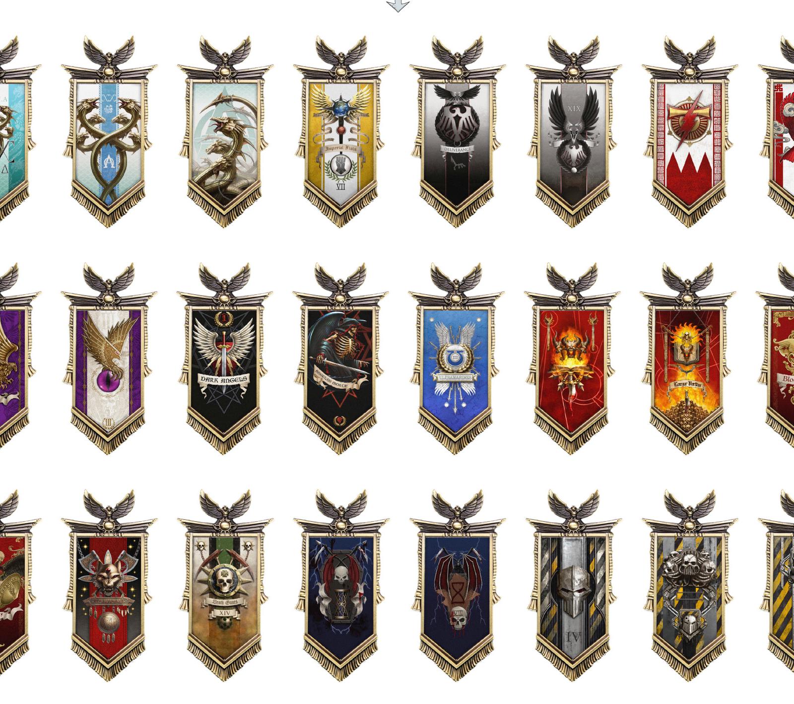 Horus Heresy Legion Flag Refrigerator Magnet - Warhammer 40K Inspired