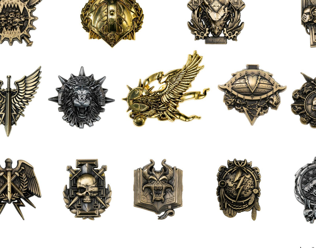 Honor Company Battle Badge – Warhammer-Inspired Service Medallion Pin