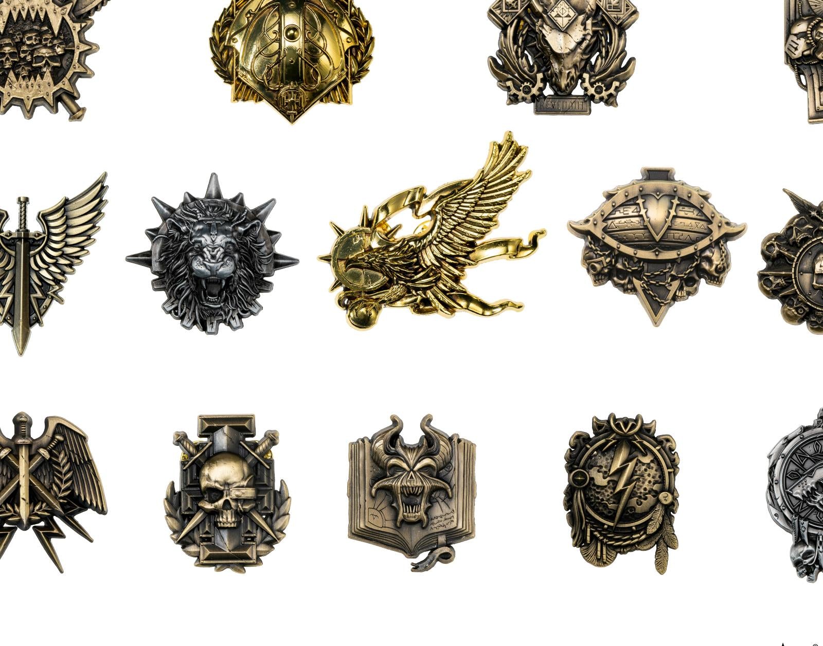 Honor Company Battle Badge – Warhammer-Inspired Service Medallion Pin