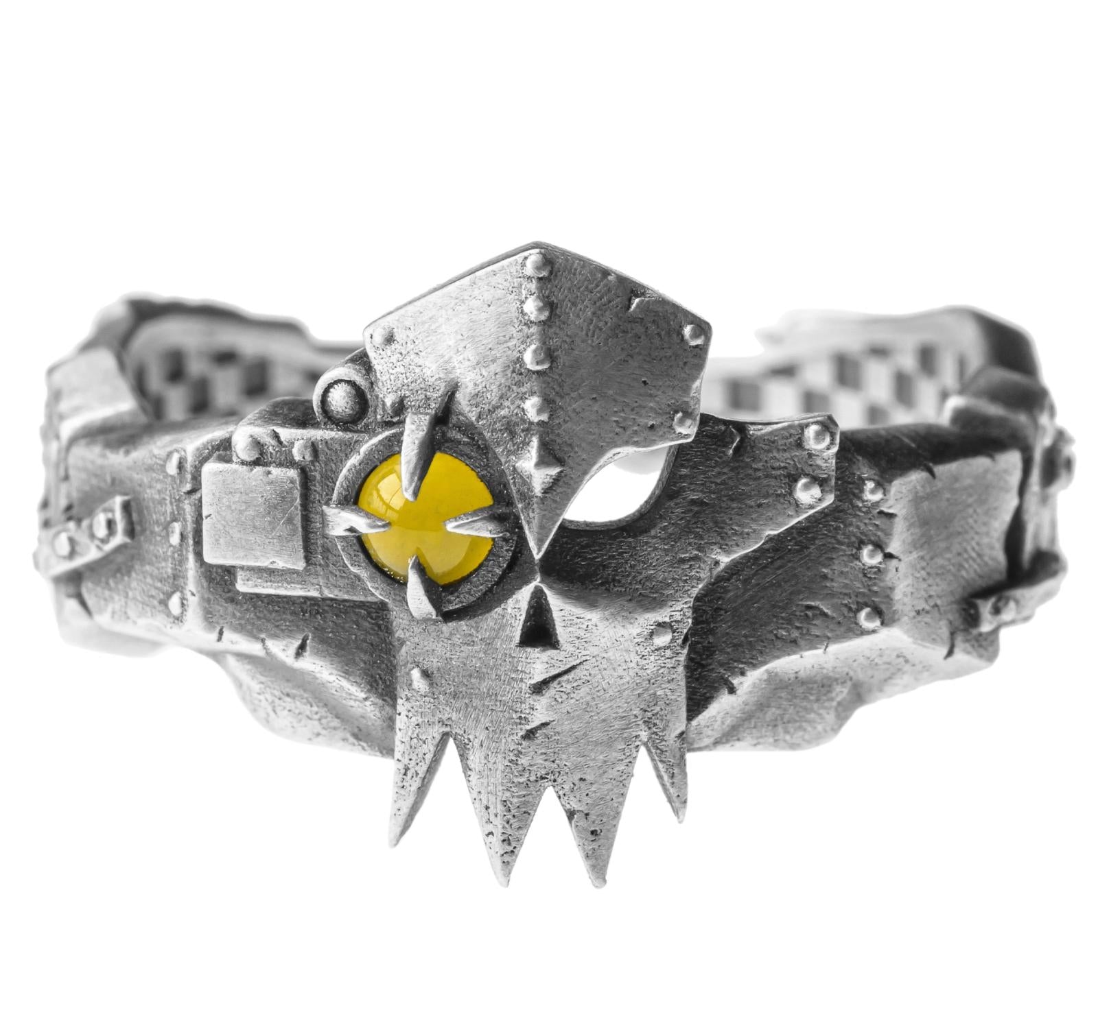 Ork WAAAGH! Ring – A Warhammer-Inspired Ring of Brutality & Green Energy
