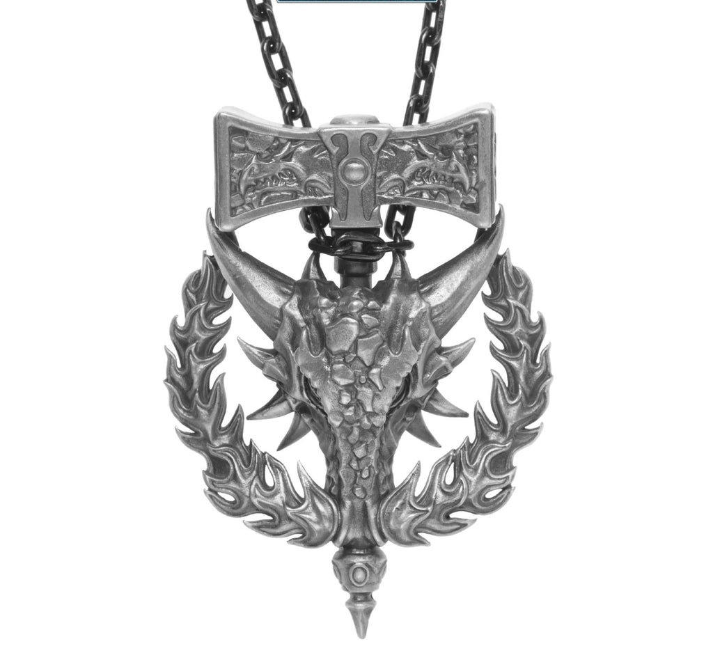 Fire Lizard Pendant Necklace - Warhammer 40K Inspired