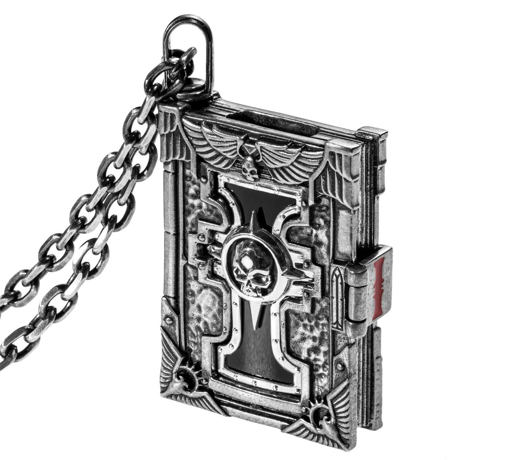 Lexicon of the Sanctified Scribe – A Warhammer-Inspired Pendant of Divine Lore