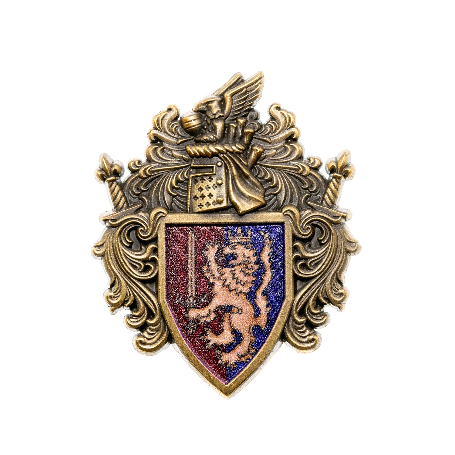 Order of the Argent Shroud Knight's Shield Brooch - Warhammer 40K Inspired