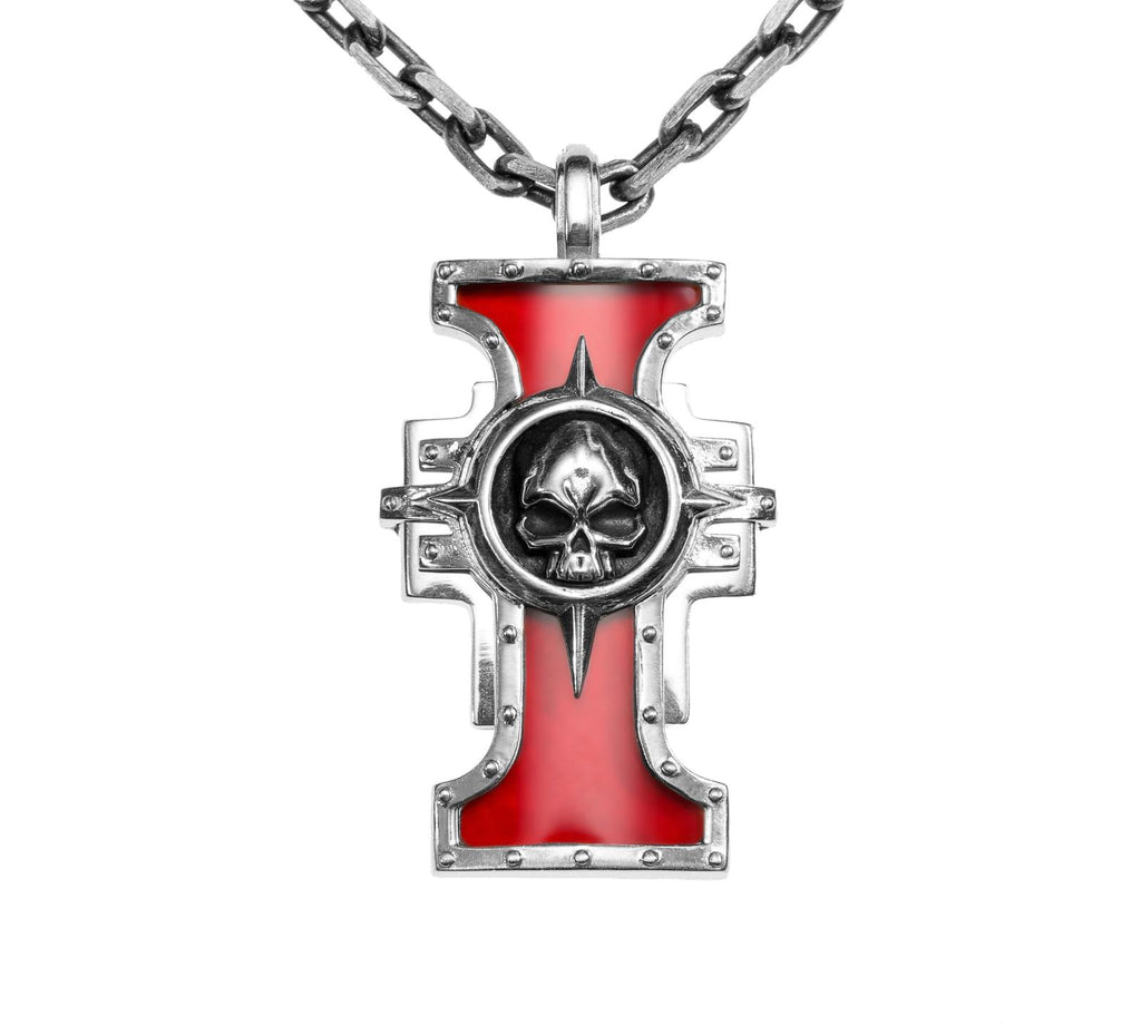 Inquisitorial Seal Pendant – Warhammer-Inspired Symbol of Judgment