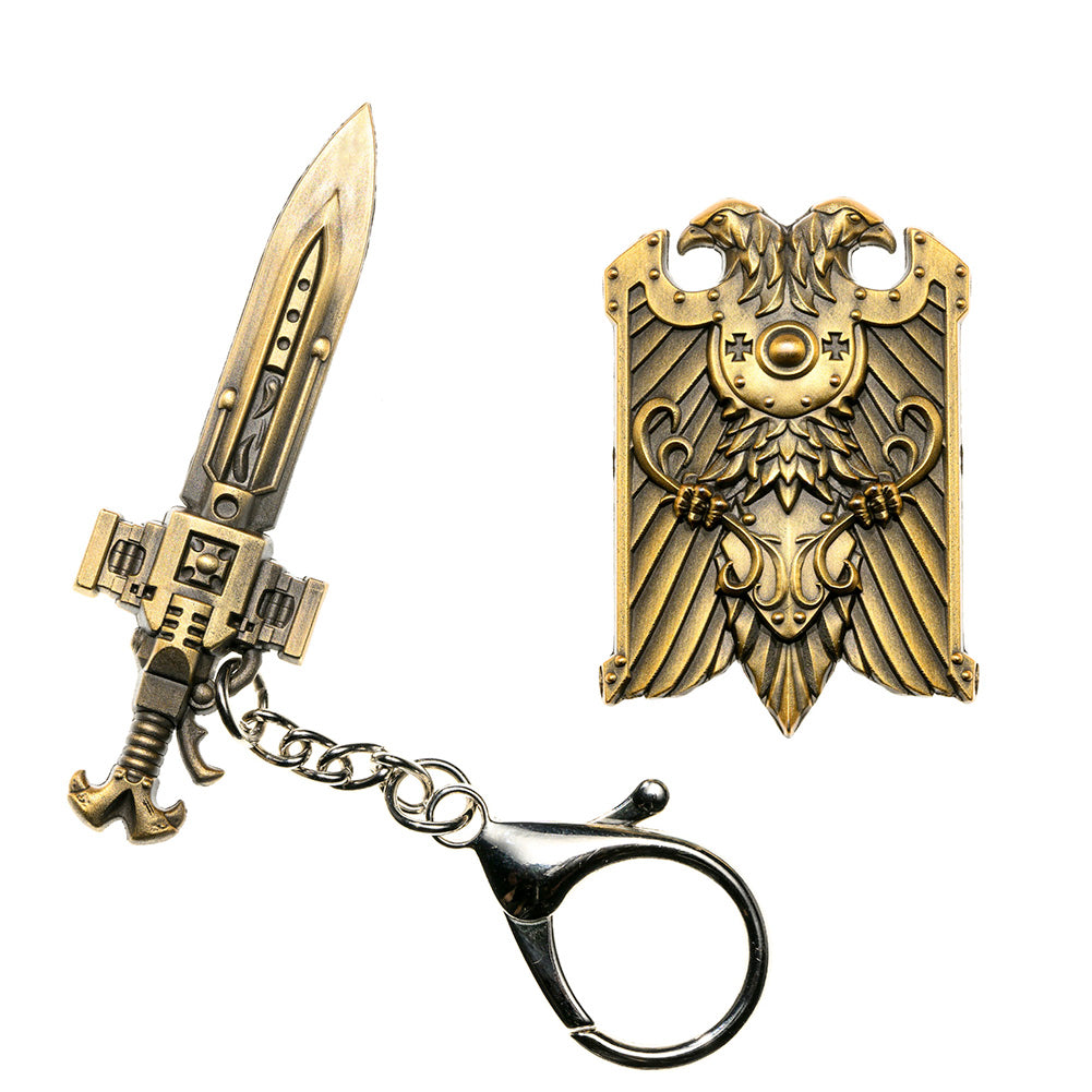 Imperial Guard Weapon Keychain - Warhammer 40K Inspired