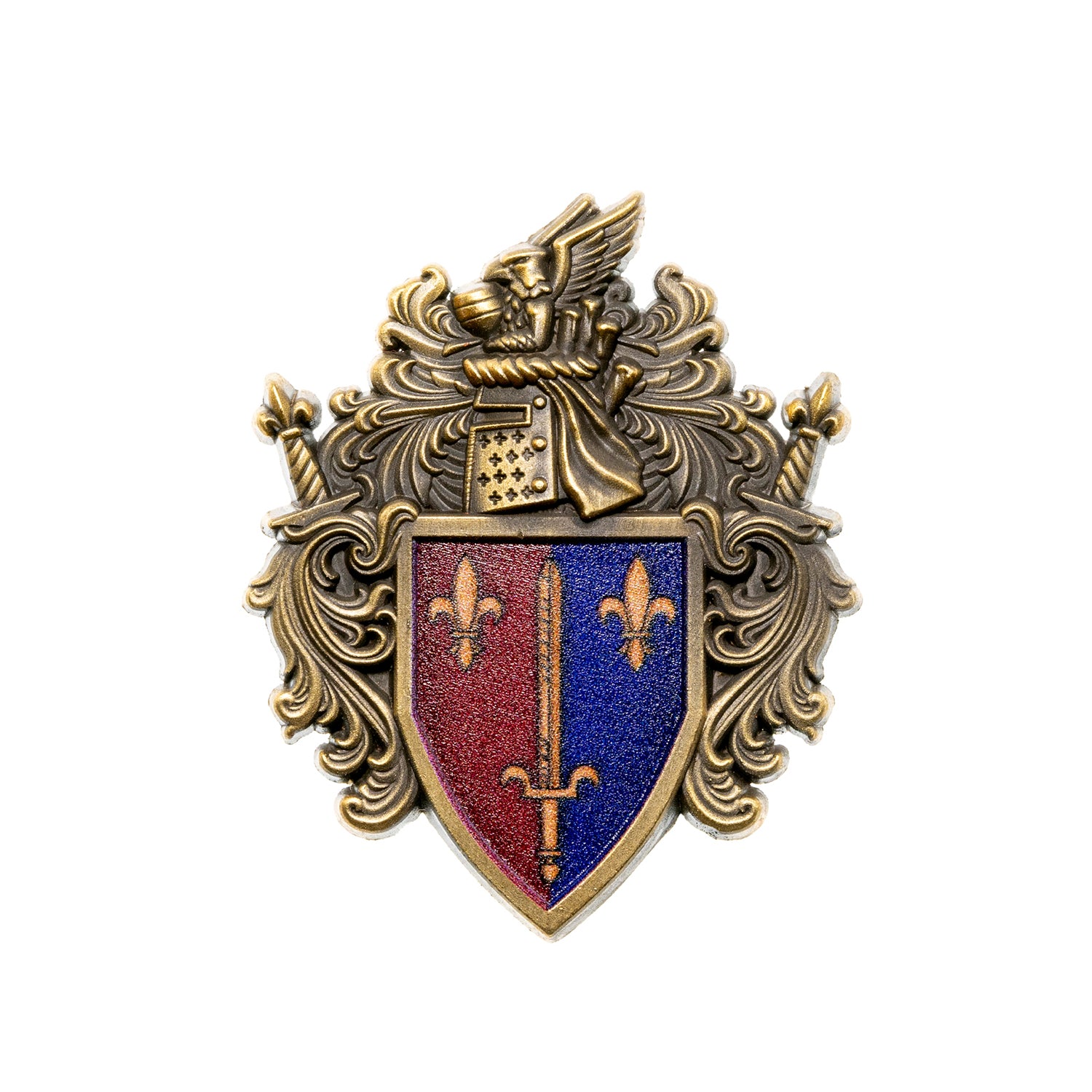 Order of the Argent Shroud Knight's Shield Brooch - Warhammer 40K Inspired