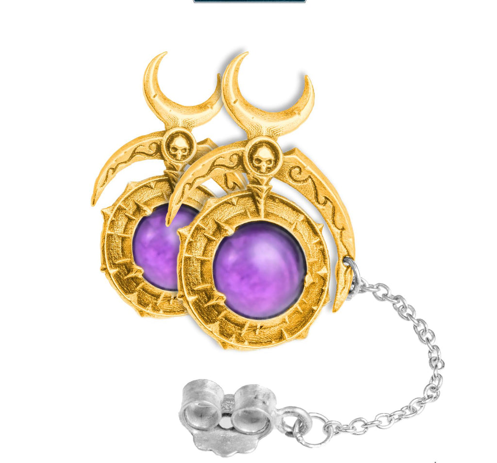 Warhammer-Inspired Sunglass Stud Earrings