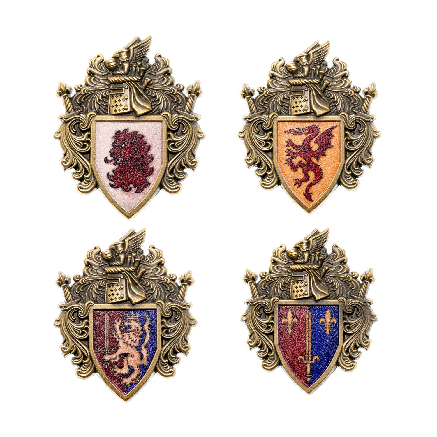 Order of the Argent Shroud Knight's Shield Brooch - Warhammer 40K Inspired