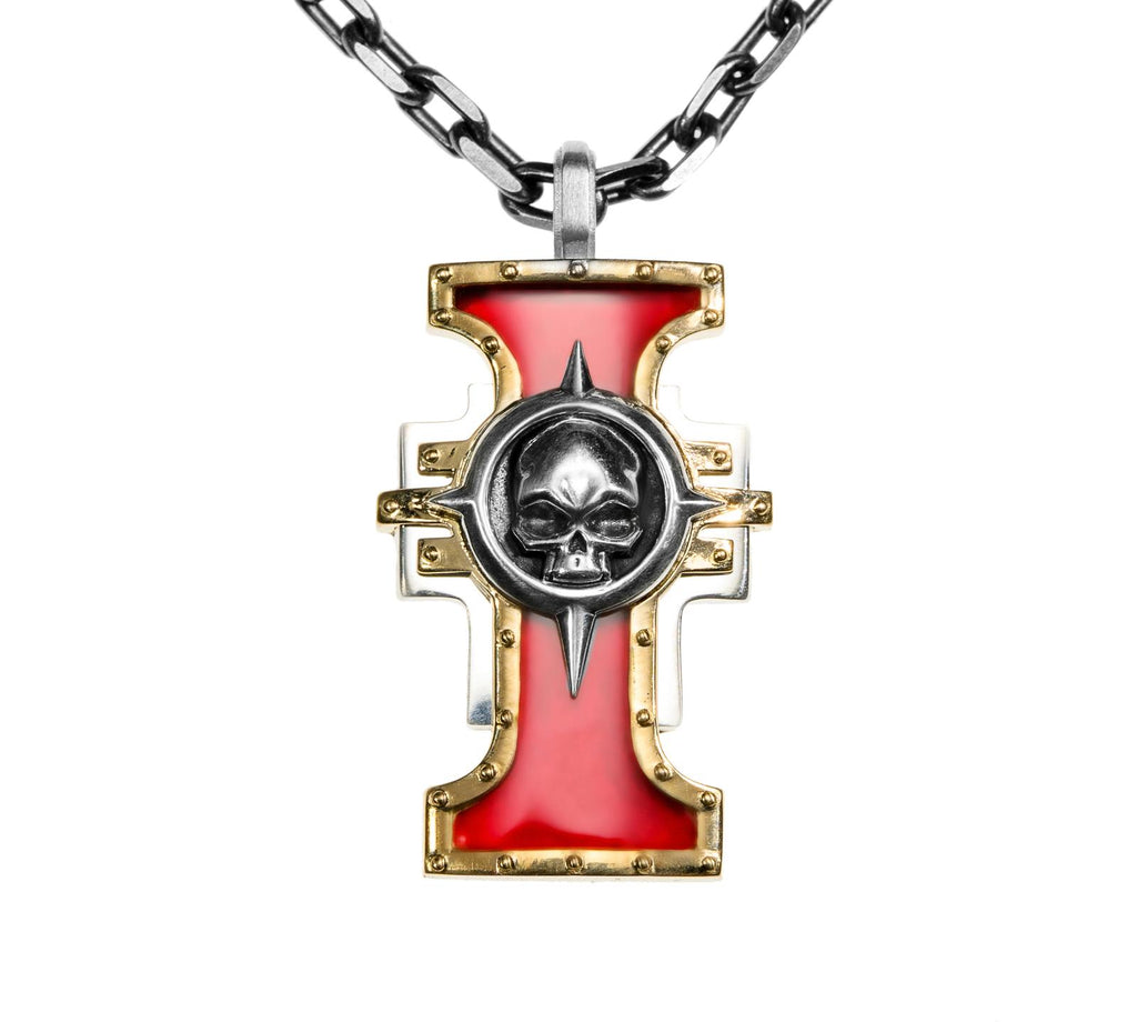 Inquisitorial Seal Pendant – Warhammer-Inspired Symbol of Judgment